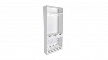 Гардеробная Keep (Кип), модуль 100*236*35, набор 2, Белый