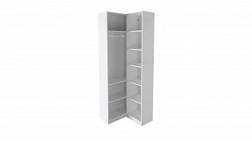 Гардеробная Keep (Кип), угловой модуль 53*236*35, модуль 75*236*35, набор 3, цвет Белый